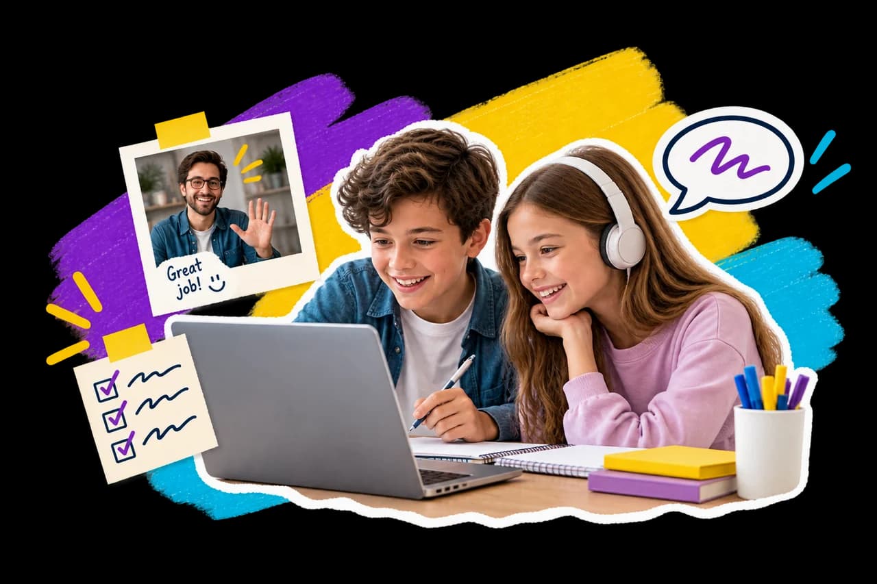 Niños y jóvenes aprendiendo inglés en YYCL